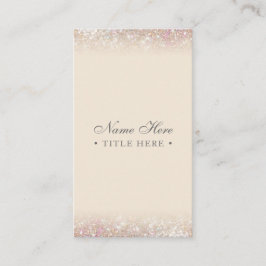 Elegant moderiktig pastellfärgad guld- vertikal visitkort