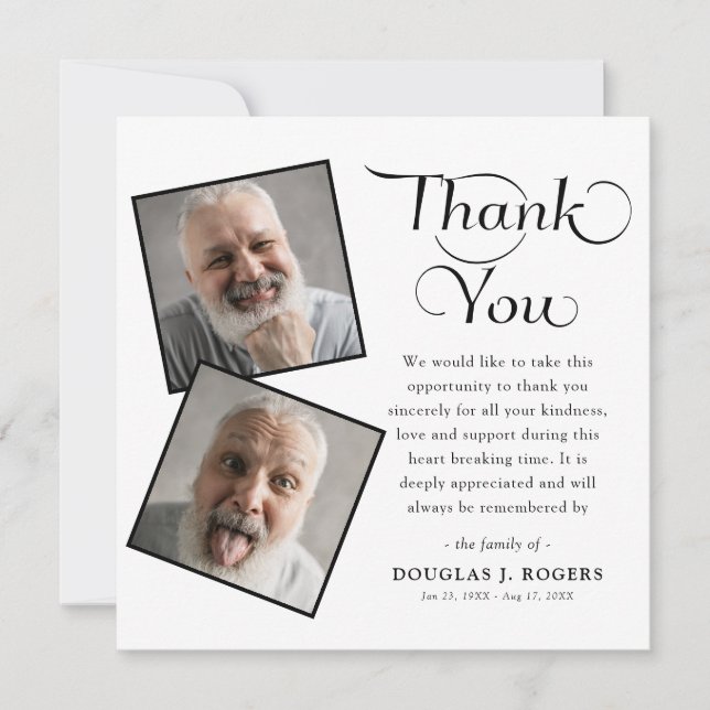 Elegant Modern 3-foto, begravd Tack (Framsida)