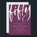 Elegant modern 50-årsfestinladning inbjudningar<br><div class="desc">Elegant modern 50-årsfestinladning</div>
