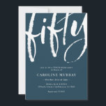 Elegant Modern 50:e Födelsedagsfest inbjudan<br><div class="desc">Elegant Modern 50:e Födelsedagsfest inbjudan</div>