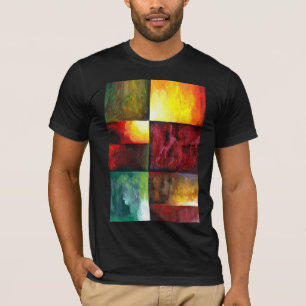 Elegant Modern Abstrakt Art-målningsmall T Shirt