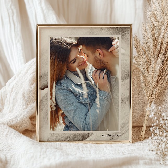 Elegant Modern Abstrakt Art Ram Photo Poster (Skapare uppladdad)