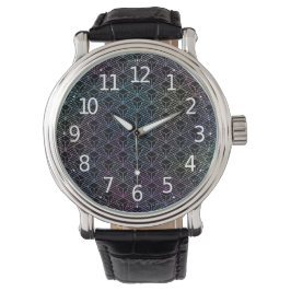 Elegant Modern Abstrakt Färgrik Art Deco Mönster Armbandsur