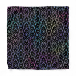 Elegant Modern Abstrakt Färgrik Art Deco Mönster Bandana