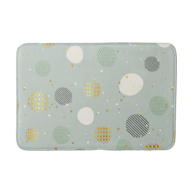 Elegant Modern Abstrakt jul Mönster Badrumsmatta (Framsidan)