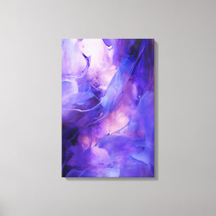 Elegant Modern Abstrakt Lila Contemporary Art Canvastryck