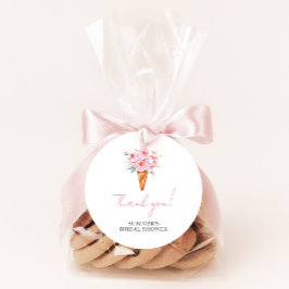 Elegant Modern Akvarell Glassbröllopsfest Runt Klistermärke