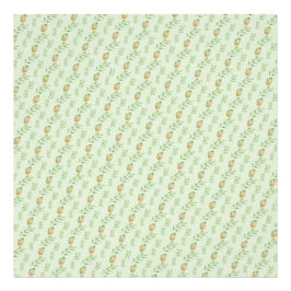 Elegant Modern Akvarellbladsmönster GRÖN  Fototryck