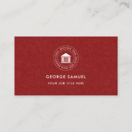 Elegant Modern Anpassad Logotyp Minimalistisk Enke Visitkort