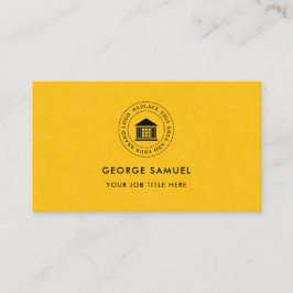 Elegant Modern Anpassad Logotyp Minimalistisk Enke Visitkort