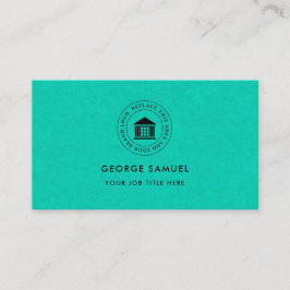 Elegant Modern Anpassad Logotyp Minimalistisk Enke Visitkort