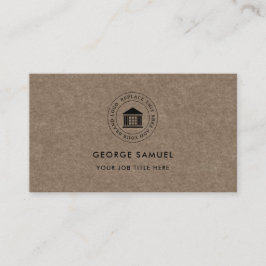Elegant Modern Anpassad Logotyp Minimalistisk Enke Visitkort