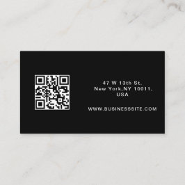 Elegant Modern Anpassad Logotyp Minimalistisk Enke Visitkort