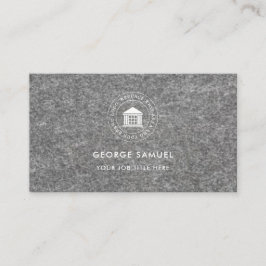 Elegant Modern Anpassad Logotyp Minimalistisk Enke Visitkort