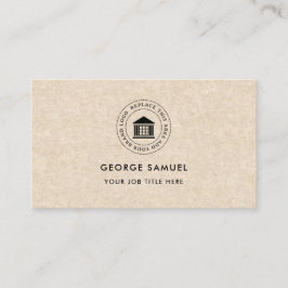 Elegant Modern Anpassad Logotyp Minimalistisk Enke Visitkort