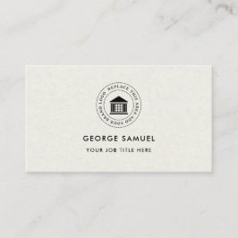 Elegant Modern Anpassad Logotyp Minimalistisk Enke Visitkort