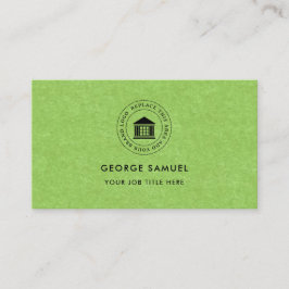 Elegant Modern Anpassad Logotyp Minimalistisk Enke Visitkort