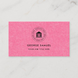 Elegant Modern Anpassad Logotyp Minimalistisk Enke Visitkort