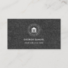 Elegant Modern Anpassad Logotyp Minimalistisk Enke Visitkort