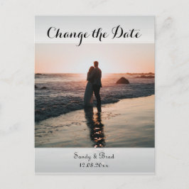 Elegant Modern Anpassningsbar - ändringsdatum för  Vykort