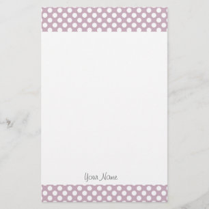 Elegant, modern anpassningsbar för rosa polka dots brevpapper