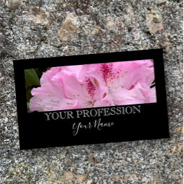Elegant Modern Anpassningsbar Photo Black Professi Visitkort