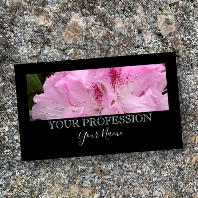 Elegant Modern Anpassningsbar Photo Black Professi Visitkort (Create your own professional business card with photo on elegant modern black white script. )