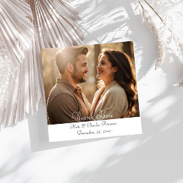 Elegant Modern Anpassningsbar QR-kodkort för tack