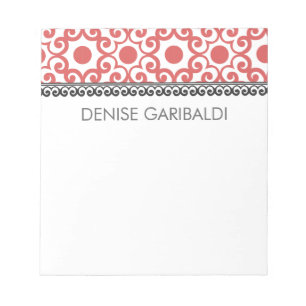 Elegant Modern Arabesque-Personlig Anteckningsblock