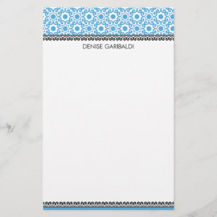 Elegant modern Arabesquepersonlig Brevpapper