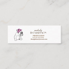 Elegant Modern Art Mini Standard Matte Card Visitkort