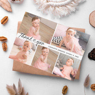 Elegant Modern Baby Shower Tacksam Stilren Tack Kort