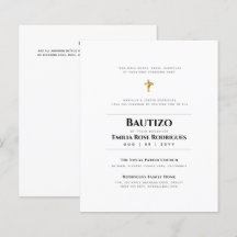 Elegant Modern BAUTIZO Bautismo Baptism - ADD VERS