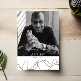 Elegant | Modern begravning | Inbjudan