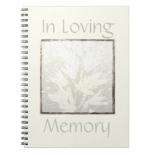 Elegant modern begravnings- gästbok, i att älska anteckningsbok