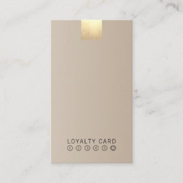 Elegant modern BeigeGradient guld- lojalitetlodrät Visitkort