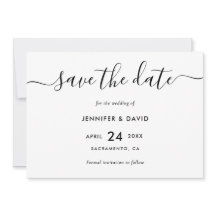 Elegant Modern Black and White Bröllop