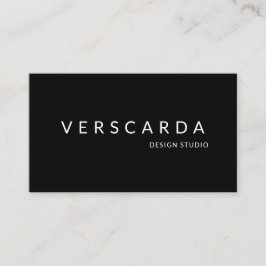 Elegant Modern Black Bold Professionell Corporate Visitkort