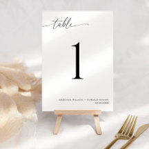 Elegant Modern Black Calligraphy Bröllop 1