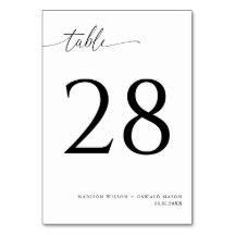 Elegant Modern Black Calligraphy Bröllop 28