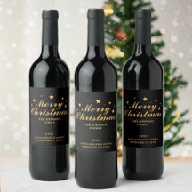 Elegant Modern Black Guld God jul