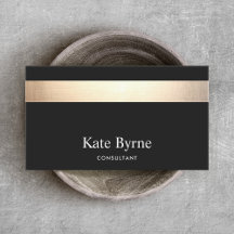 Elegant Modern Black Guld Stripe