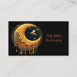 Elegant Modern Black Visitkort