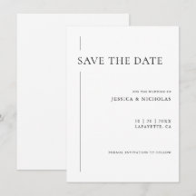 Elegant Modern Black & White Bröllop