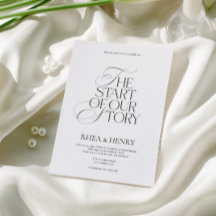 Elegant Modern Black & White Wedding