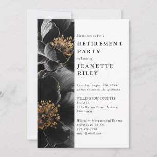 Elegant Modern Blommigt Pension Party Inbjudningar