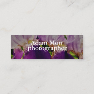 Elegant Modern Blommigt Photo Mini Affärskort Visitkort