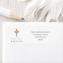 Elegant Modern Blommigt Religiösa Kor-baptism