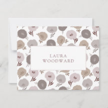 Elegant Modern Blommönster Personlig