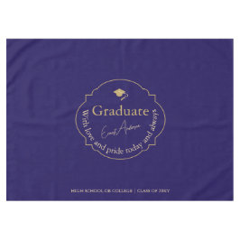 Elegant Modern Blue Guld Student Cap Studenten